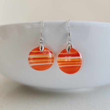 Load image into Gallery viewer, READY TO SHIP Loloma Glass Drop Earrings in 925 Sterling Silver - FJD$
