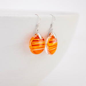 READY TO SHIP Loloma Glass Drop Earrings in 925 Sterling Silver - FJD$