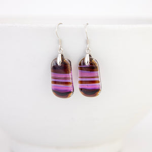 READY TO SHIP Loloma Glass Drop Earrings in 925 Sterling Silver - FJD$