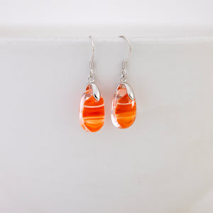 READY TO SHIP Loloma Glass Drop Earrings in 925 Sterling Silver - FJD$