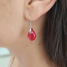 Load image into Gallery viewer, READY TO SHIP Loloma Glass Drop Earrings in 925 Sterling Silver - FJD$
