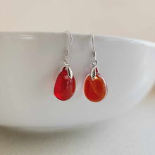 Load image into Gallery viewer, READY TO SHIP Loloma Glass Drop Earrings in 925 Sterling Silver - FJD$
