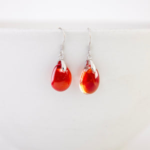 READY TO SHIP Loloma Glass Drop Earrings in 925 Sterling Silver - FJD$