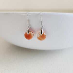 READY TO SHIP Loloma Glass Drop Earrings in 925 Sterling Silver - FJD$