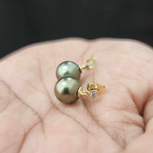 Load image into Gallery viewer, READY TO SHIP Civa Fiji Graded Pearl Earrings #BO3024 - 14k Solid Gold FJD$
