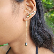 Load image into Gallery viewer, READY TO SHIP Single Fiji Keshi Pearl Bar Earring - 14k Gold Fill FJD$
