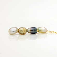 Load image into Gallery viewer, READY TO SHIP Single Fiji Keshi Pearl Bar Earring - 14k Gold Fill FJD$
