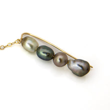 Load image into Gallery viewer, READY TO SHIP Single Fiji Keshi Pearl Bar Earring - 14k Gold Fill FJD$
