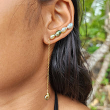 Load image into Gallery viewer, READY TO SHIP Single Fiji Keshi Pearl Bar Earring - 14k Gold Fill FJD$
