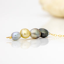 Load image into Gallery viewer, READY TO SHIP Single Fiji Keshi Pearl Bar Earring - 14k Gold Fill FJD$
