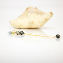 Load image into Gallery viewer, READY TO SHIP Single Fiji Keshi Pearl Bar Earring - 14k Gold Fill FJD$
