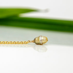 READY TO SHIP Single Fiji Keshi Pearl Cuff Earring - 14k Gold Fill FJD$