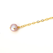 Load image into Gallery viewer, READY TO SHIP Single Freshwater Pearl Bar Earring - 14k Gold Fill FJD$
