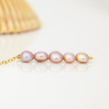 Load image into Gallery viewer, READY TO SHIP Single Freshwater Pearl Bar Earring - 14k Gold Fill FJD$
