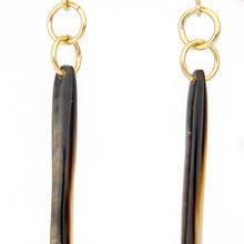 Load image into Gallery viewer, READY TO SHIP Mother of Pearl Huggie Earrings - 14k Gold Fill FJD$
