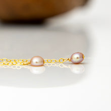 Load image into Gallery viewer, READY TO SHIP Mother of Pearl &amp; Freshwater Pearl Earrings - 14k Gold Fill FJD$
