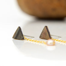 Load image into Gallery viewer, READY TO SHIP Mother of Pearl &amp; Freshwater Pearl Earrings - 14k Gold Fill FJD$
