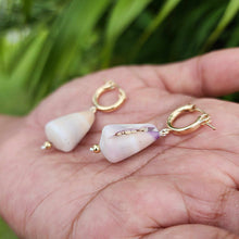 Load image into Gallery viewer, READY TO SHIP Shell Huggie Earrings - 14k Gold Fill FJD$
