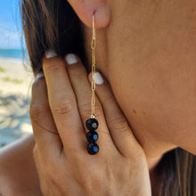 Load image into Gallery viewer, READY TO SHIP Natural Stone Drop Earrings - 14k Gold Fill FJD$
