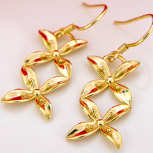 Load image into Gallery viewer, READY TO SHIP Frangipani Bua Earrings - 18k Gold Vermeil FJD$
