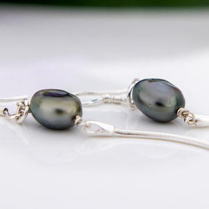 READY TO SHIP Fiji Keshi Pearl Drop Earrings - 925 Sterling Silver FJD$