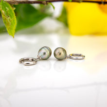 Load image into Gallery viewer, READY TO SHIP Fiji Pearl Huggie Earrings - 925 Sterling Silver FJD$
