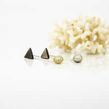 Load image into Gallery viewer, READY TO SHIP Mother of Pearl &amp; Fiji Keshi Pearl Earrings -925 Sterling Silver FJD$
