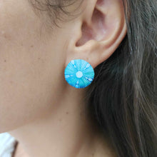 Load image into Gallery viewer, READY TO SHIP Sea Urchin Stud Earrings - 925 Sterling Silver FJD$
