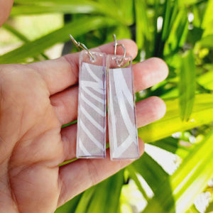 CONTACT US TO RECREATE THIS SOLD OUT STYLE Pasifika Resin Earrings - 925 Sterling Silver FJD$