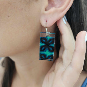 READY TO SHIP Pasifika Resin Earrings - 925 Sterling Silver FJD$