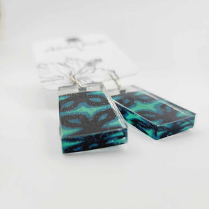 READY TO SHIP Pasifika Resin Earrings - 925 Sterling Silver FJD$