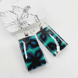 READY TO SHIP Pasifika Resin Earrings - 925 Sterling Silver FJD$