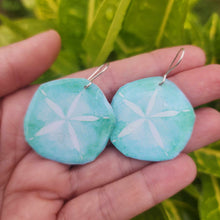 Load image into Gallery viewer, READY TO SHIP Sand Dollar Resin Earrings - 925 Sterling Silver FJD$
