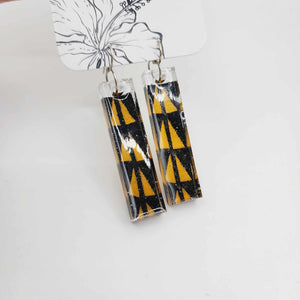 READY TO SHIP Pasifika Resin Earrings - 925 Sterling Silver FJD$