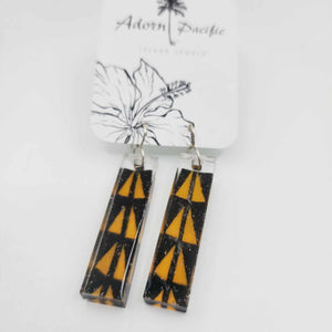 READY TO SHIP Pasifika Resin Earrings - 925 Sterling Silver FJD$