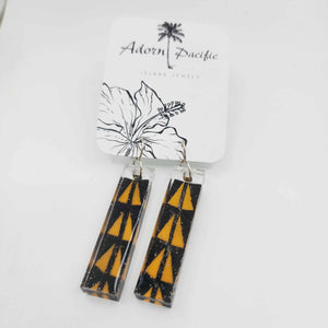 READY TO SHIP Pasifika Resin Earrings - 925 Sterling Silver FJD$