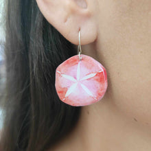 Load image into Gallery viewer, READY TO SHIP Sand Dollar Resin Earrings - 925 Sterling Silver FJD$
