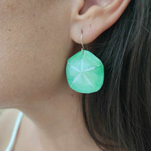 Load image into Gallery viewer, READY TO SHIP Sand Dollar Resin Earrings - 925 Sterling Silver FJD$
