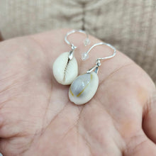 Load image into Gallery viewer, READY TO SHIP Cowrie Shell Earrings - 925 Sterling Silver FJD$
