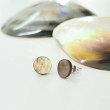 Load image into Gallery viewer, READY TO SHIP Mother of Pearl Stud Earrings - Stainless Steel FJD$
