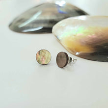 Load image into Gallery viewer, READY TO SHIP Mother of Pearl Stud Earrings - Stainless Steel FJD$
