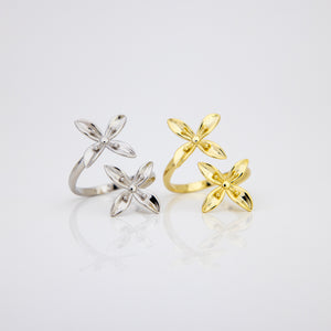 READY TO SHIP Frangipani Bua Ring - 18k Gold Vermeil FJD$