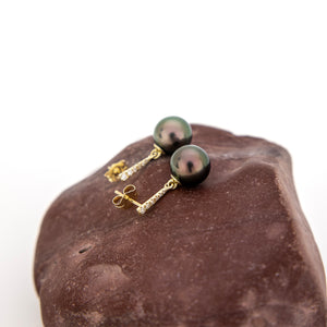 CONTACT US TO RECREATE THIS SOLD OUT STYLE Civa Fiji Graded Pearl Earrings - 14k Solid Gold FJD$