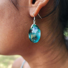 Load image into Gallery viewer, READY TO SHIP Loloma Glass Drop Earrings in 925 Sterling Silver - FJD$
