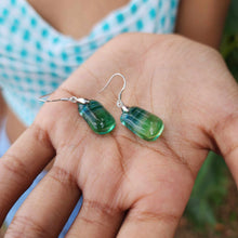 Load image into Gallery viewer, READY TO SHIP Loloma Glass Drop Earrings in 925 Sterling Silver - FJD$
