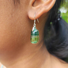 Load image into Gallery viewer, READY TO SHIP Loloma Glass Drop Earrings in 925 Sterling Silver - FJD$
