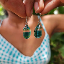 Load image into Gallery viewer, READY TO SHIP Loloma Glass Drop Earrings in 925 Sterling Silver - FJD$
