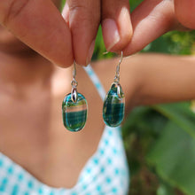 Load image into Gallery viewer, READY TO SHIP Loloma Glass Drop Earrings in 925 Sterling Silver - FJD$
