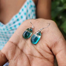 Load image into Gallery viewer, READY TO SHIP Loloma Glass Drop Earrings in 925 Sterling Silver - FJD$
