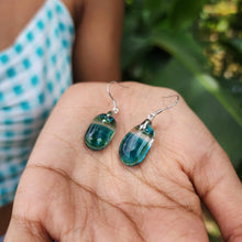 Load image into Gallery viewer, READY TO SHIP Loloma Glass Drop Earrings in 925 Sterling Silver - FJD$
